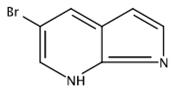 图1 5-溴-7-氮杂吲哚的结构式。