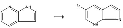 图2 5-溴-7-氮杂吲哚的合成路线[4]。