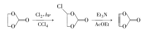 碳酸乙烯亚乙酯的合成路线图