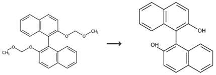 图2 R-1，1'-联-2-萘酚的合成路线[2]。