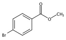 图1 对溴苯甲酸甲酯的结构式。