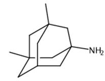 图1 3，5-二甲基金刚胺的结构式。