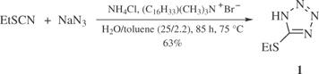 synthesis of 5-(Ethylthio)-1H-tetrazole
