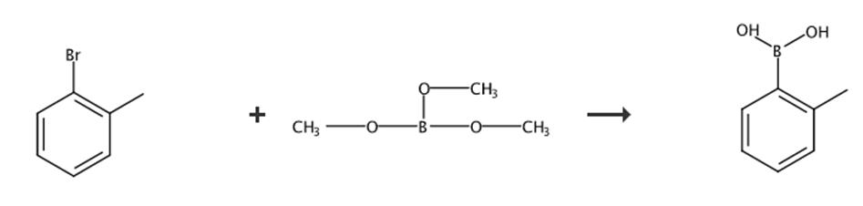 图3 2-甲基苯硼酸的合成路线[4]。