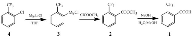 2-三氟甲基苯甲酸的合成