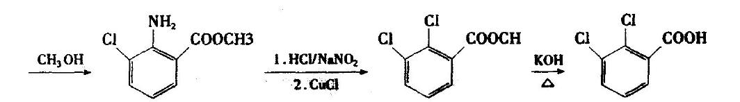 2,3-二氯苯甲酸的合成路线