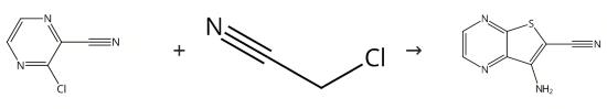 Intermediate in synthesis of substituted pyrazino[2',3':4,5]thieno[3,2-d]pyrimidines.png