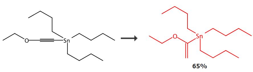 三丁基(1-乙氧基乙烯)锡的合成路线