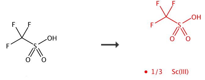 三氟甲烷磺酸钪的合成路线