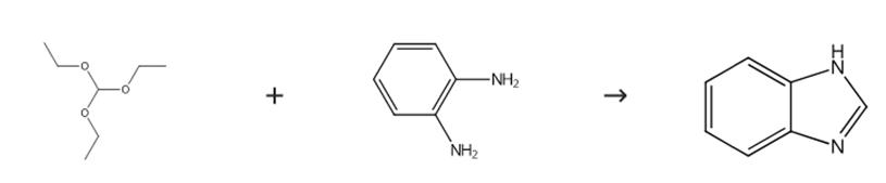 图3 苯并咪唑的合成路线。