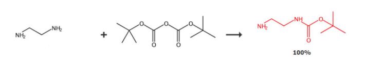 N-叔丁氧羰基-1,2-乙二胺的合成路线
