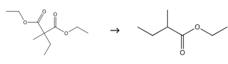 图2 2-甲基丁酸乙酯的合成路线。