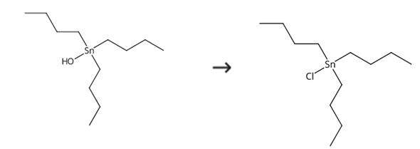 图2三丁基氯化锡的合成路线。