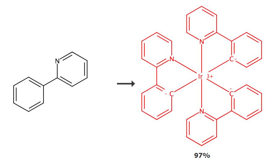 三(2-苯基吡啶)合铱的合成路线