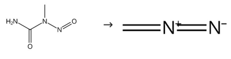 图2 重氮甲烷的合成路线。