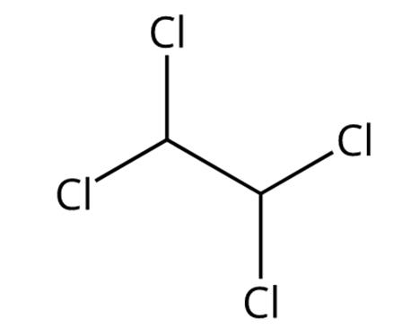 图1 1，1，2，2-四氯乙烷的结构式。