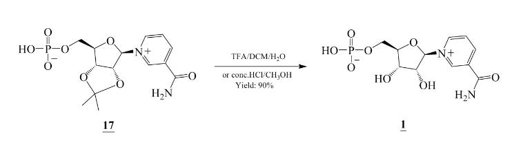 Preparation of β-nicotinamide mononucleotide.png