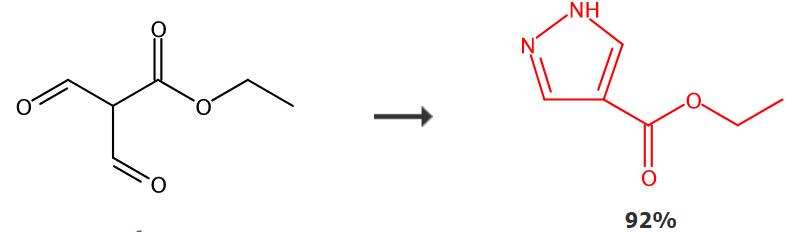 4-吡唑甲酸乙酯的合成路线