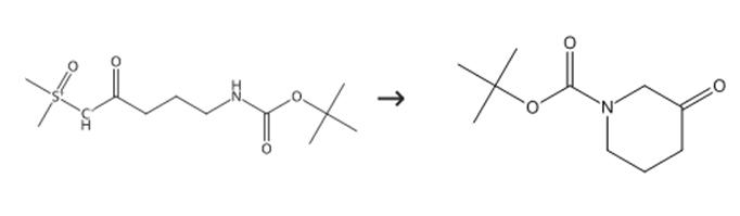 图2 N-叔丁氧羰基-3-哌啶酮的合成路线