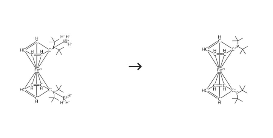 图2 1，1'-双(二叔丁基膦)二茂铁的合成路线