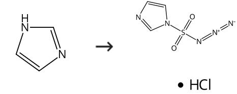 1H-咪唑-1-磺酰叠氮盐酸盐的合成路线