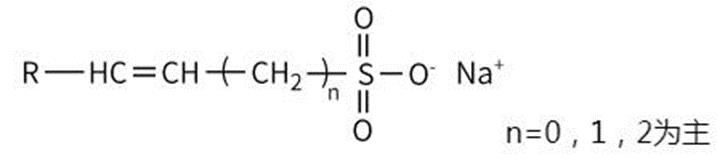 C14-16 烯基磺酸钠的结构式