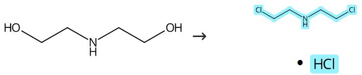 双（2-氯乙基）胺盐酸盐的合成