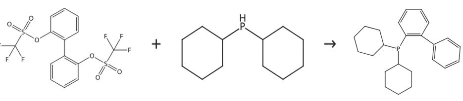 图1 2-(二环己基膦基)联苯的合成路线
