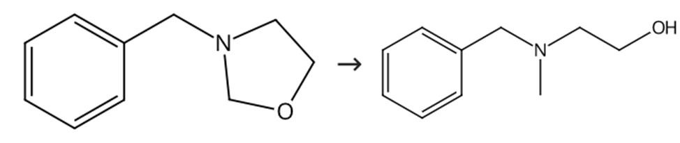 图1 N-甲基-N-羟乙基苄胺的合成路线