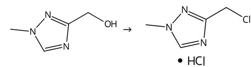 3-(氯甲基)-1-甲基-1H-1,2,4-三唑盐酸盐的制备