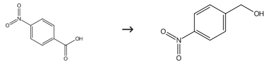 图3 对硝基苯甲醇的合成路线