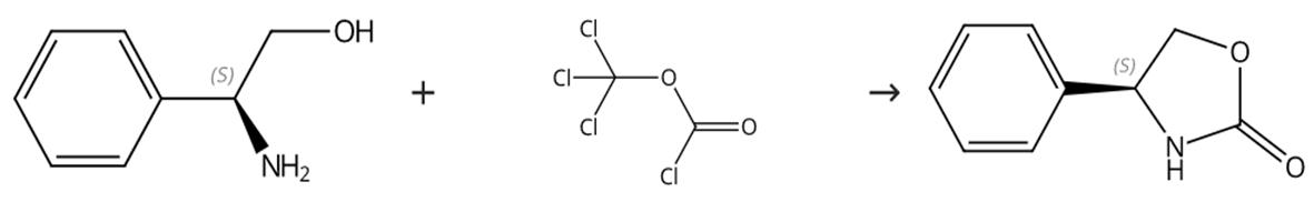 图1 (S)-4-苯基-2-唑烷酮的合成路线