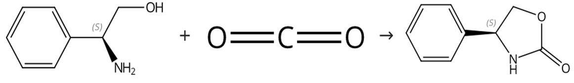 图2 (S)-4-苯基-2-唑烷酮的合成路线