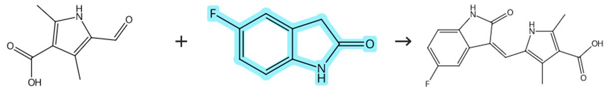 5-氟吲哚-2-酮的缩合反应