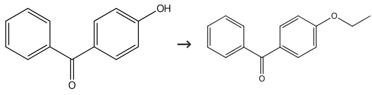 4-羟基-二苯甲酮的烷基化反应