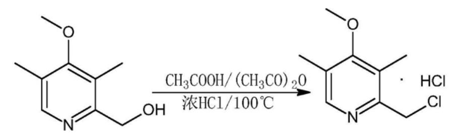 2-氯甲基-3,5-二甲基-4-甲氧基吡啶盐酸盐的生产方法