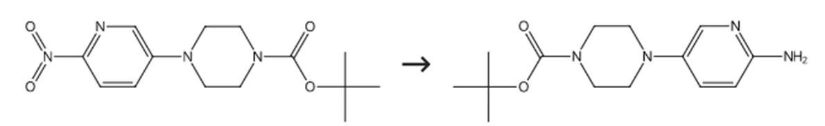 图1 4-(6-氨基吡啶-3-基)哌嗪-1-羧酸叔丁酯的合成路线