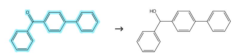 4-苯基二苯甲酮的还原反应