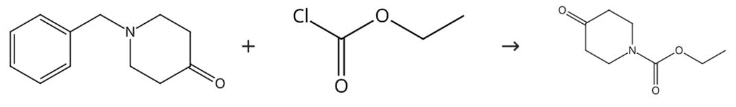 图2 N-乙氧羰基-4-哌啶酮的合成路线