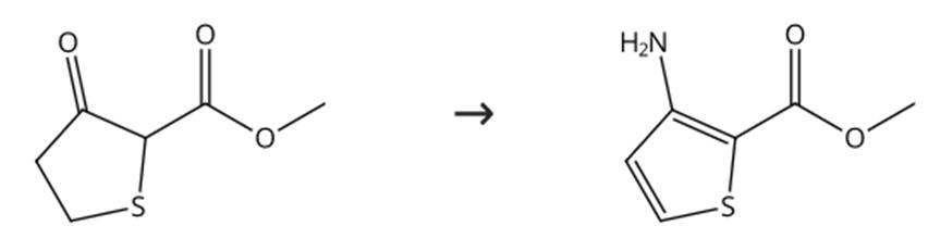 图2 3-氨基-2-噻吩甲酸甲酯的合成路线