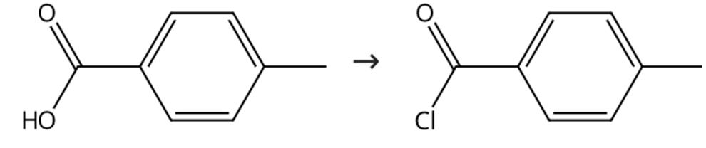 图2 对甲基苯甲酰氯的合成路线