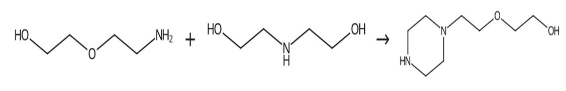1-[2-(2-羟基乙氧基)乙基]哌嗪的合成及其用途