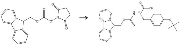 Fmoc-O-叔丁基-L-酪氨酸的合成路线