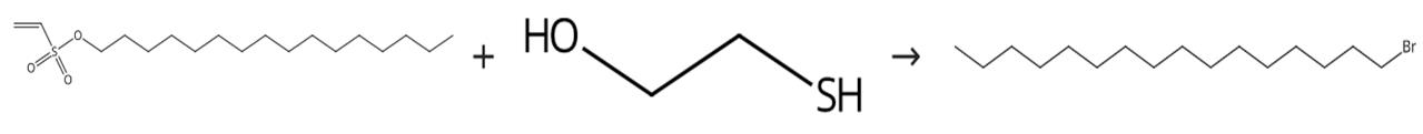 图2 溴代十六烷的合成路线