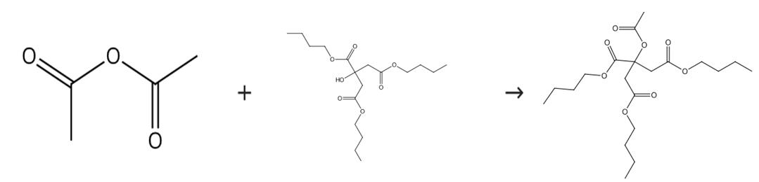 图1 乙酰柠檬酸三丁酯的合成路线