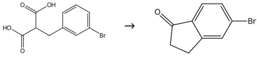 图3 5-溴茚酮的合成路线