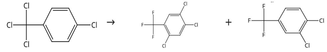 图1 3，4-二氯三氟甲苯的合成路线