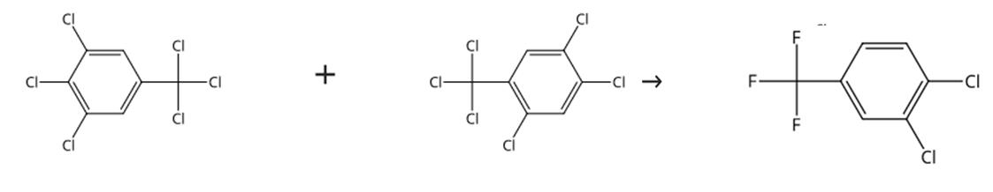 图2 3，4-二氯三氟甲苯的合成路线