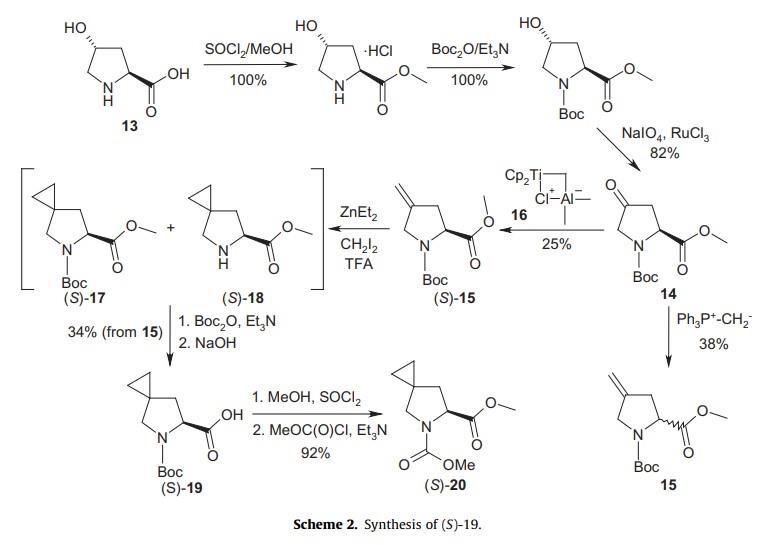 N -BOC- 4 -羰基- L -脯氨酸甲酯在药物合成中的应用