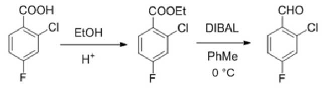2-氯-4-氟-苯甲醛的合成1.jpg